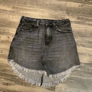 We The Free Black Fringe Skirt